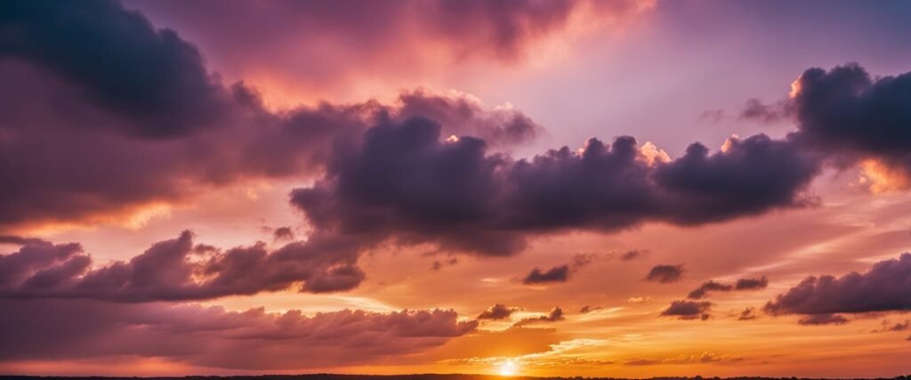 A beautiful sunrise, symbolizing the fresh start of each day and the gift of life.