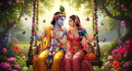 राधा कृष्णांच्या प्रेमामागील खोल अर्थ