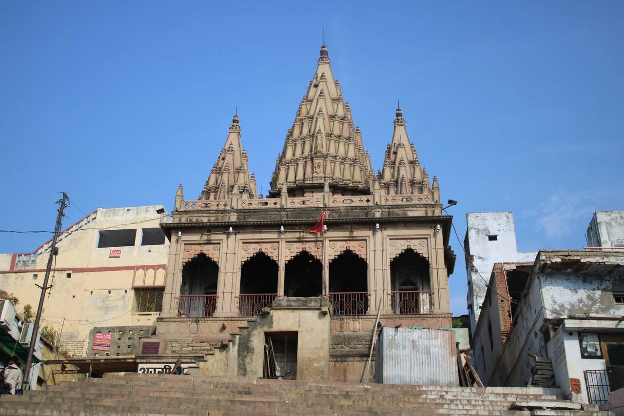 Assi Ghat in Varanasi at the southern end of the riverfront