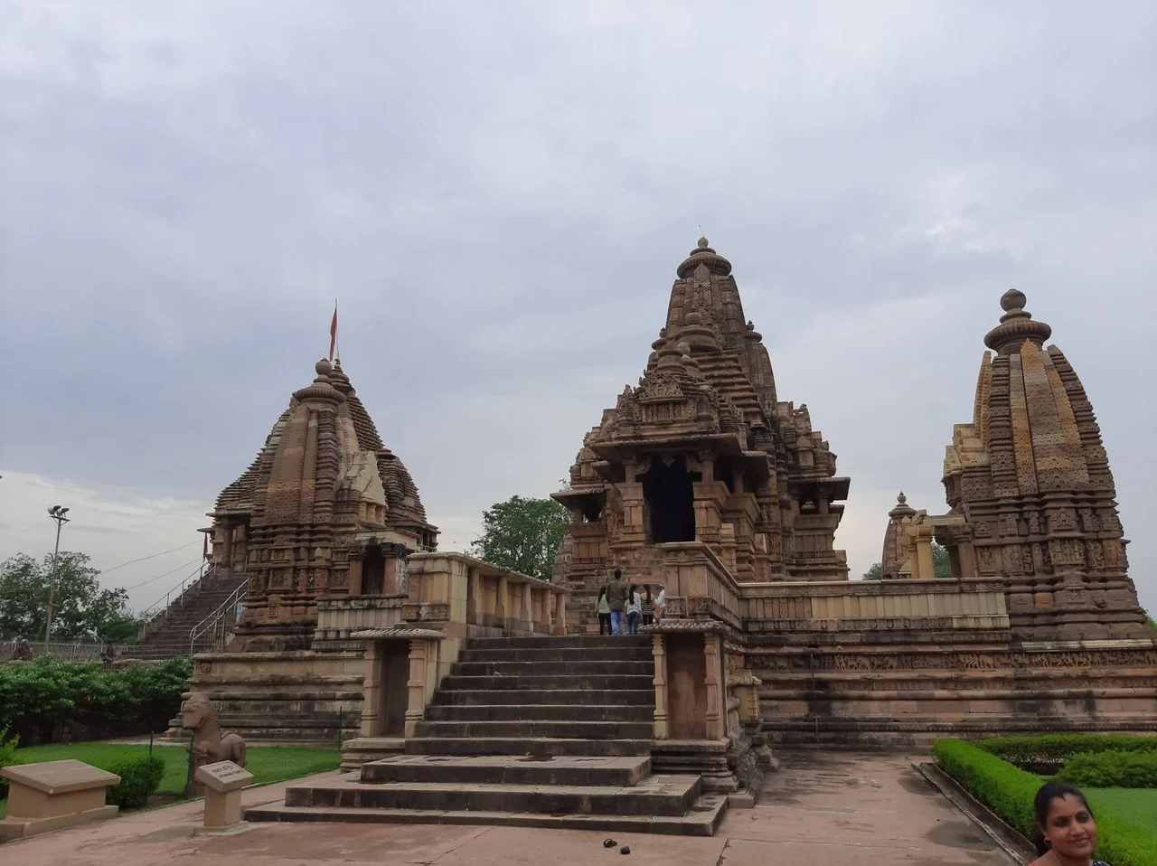 Western Group of Temples at Khajuraho set in landscaped lawns